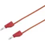 VOLTCRAFT Prüfleitung [Stecker 4 mm - Stecker 4 mm] 0,5 m Rot MSB-300 (MSB-300-0.5-Rot)