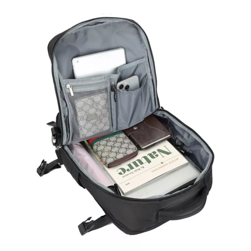 Rucksack NOVEEN CTB400 unisex 25 L, Polyester, 40×25×20 cm, schwarz