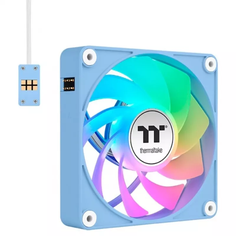 Thermaltake CT140 EX Reverse ARGB 140mm Gehäuselüfter 3er-Pack Hortensienblau