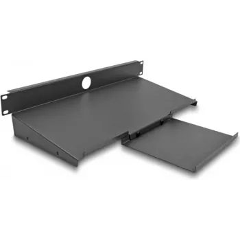Tastaturauszug DeLOCK 66749 Stahl Grau 19 Zoll 483 mm Tiefe 221 mm Breite