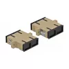 Glasfaseradapter DELOCK SC Buchse–Buchse beige, 4er-Pack (Modell 85996)