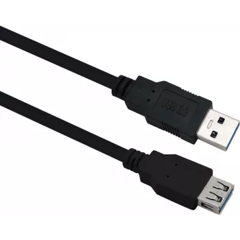 USB 3.0 Verlängerungskabel helos 288349 — 0,5 m, schwarz, männlich-auf-weiblich