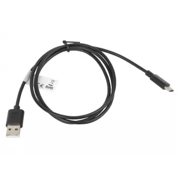 Kabel Lanberg CA-USBO-10CC-0010-BK (USB 2.0 Stecker - USB 2.0, USB, Typ C Stecker, 1m, Schwarz) (CA-USBO-10CC-0010-BK)