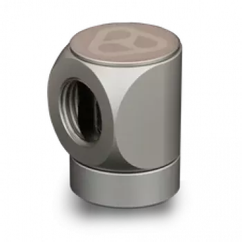 Thermal Grizzly DeltaMate Rotary FF90° – Wasserkühlungsanschluss, Nickel matt, 1 Stk. (TG-DM-FIT-0210)