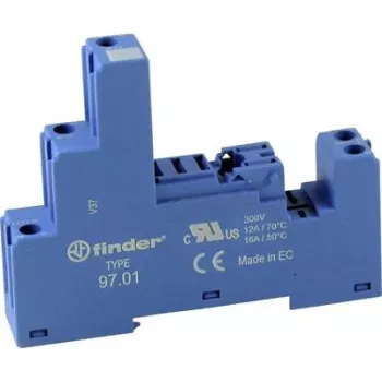FINDER FIN 97.01 - Relaissockel für: FIN 46.61 / 86.30, Blau (9701)