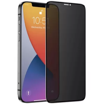 NEVOGLASS 3D PRIVACY, Schutzfolie transparent, iPhone 17 Pro / 16 Pro