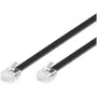 Telefonkabel MicroConnect MPK106B RJ12 RJ12 6 m Schwarz