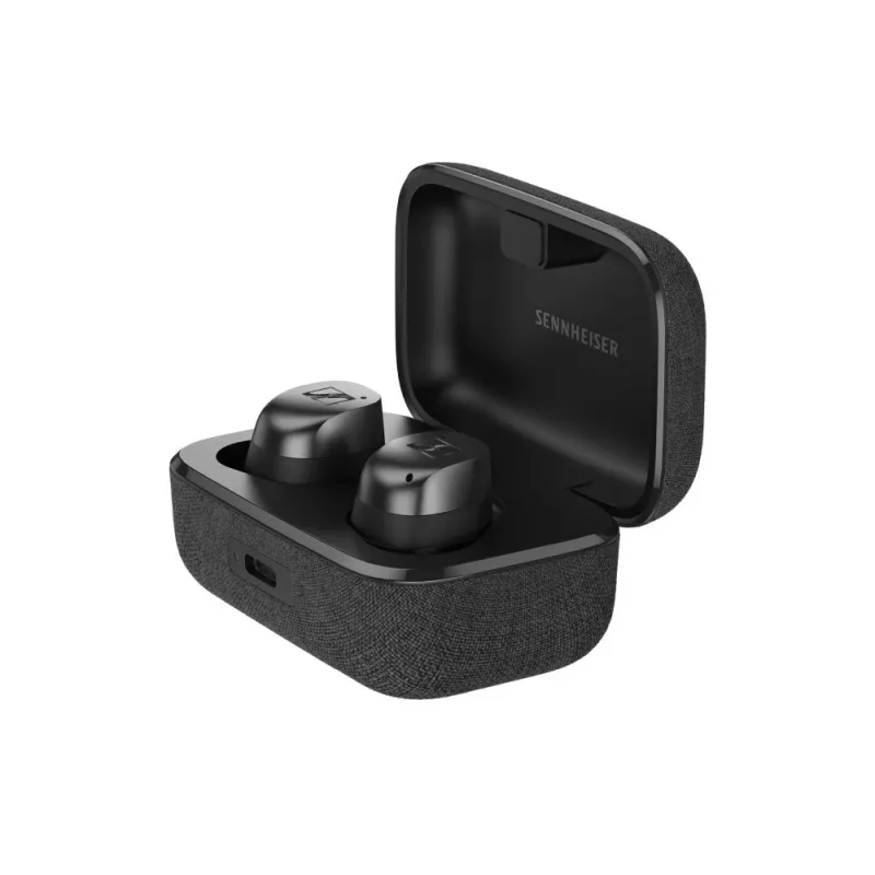 SENNHEISER Momentum MTW4 kabellose Bluetooth Noise-Cancelling Sport-Ohrhörer – Schwarz & Graphit
