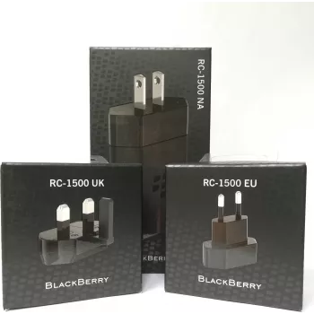 SchwarzBerry Rapid Travel Charger RC-1500, Multipin EU/UK/NA, schwarz (3er Set) (RC-1500)