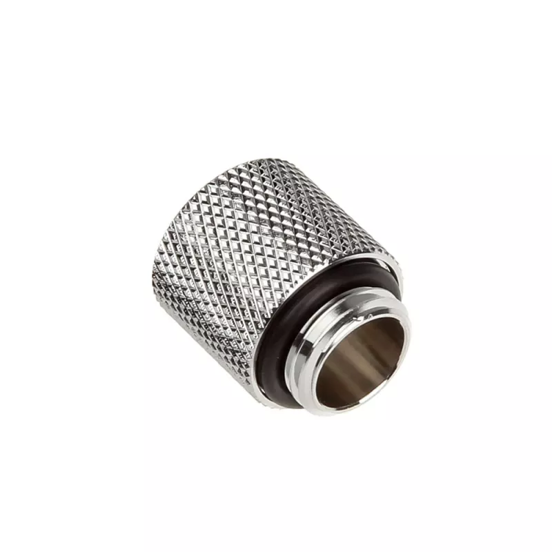 Bitspower Adapter G1/4 Zoll AG auf G1/4 Zoll IG, 15 mm, silber glänzend