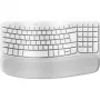 Logitech Ergo Series Wave Keys for Mac - Tastatur - Kabellos - Bluetooth LE - AZERTY - Französisch - Weiß gebrochen (920-012406)