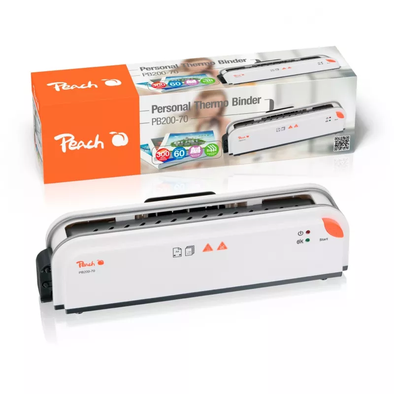 Peach PB200-70 Thermobindegerät 60 s 300 Blatt Weiß