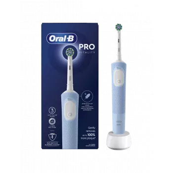 Oral-B | Vitality Pro Elektrische Zahnbürste wiederaufladbar Für Erwachsene Anzahl der enthaltenen Bürstenköpfe 1 Anzahl der Zahnputzmodi 3 Blau