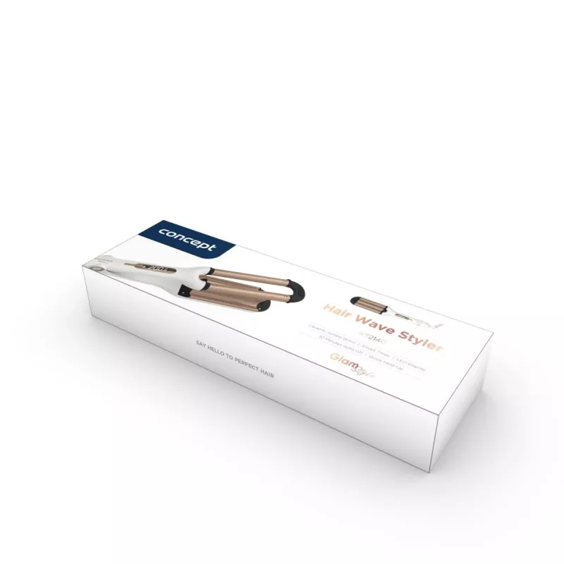 Lockenstab Concept GLAM Style KT2140 — 100 W, 120–200 °C, 9 Hitzestufen, 1,8 m drehbares Kabel, gold