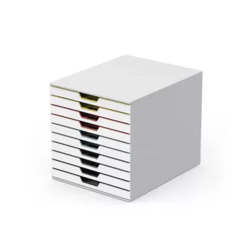 Ablagebox Durable VARICOLOR Mix 10 Kunststoff Mehrfarbig Weiß 763027