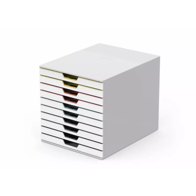 Ablagebox Durable VARICOLOR Mix 10 Kunststoff Mehrfarbig Weiß 763027