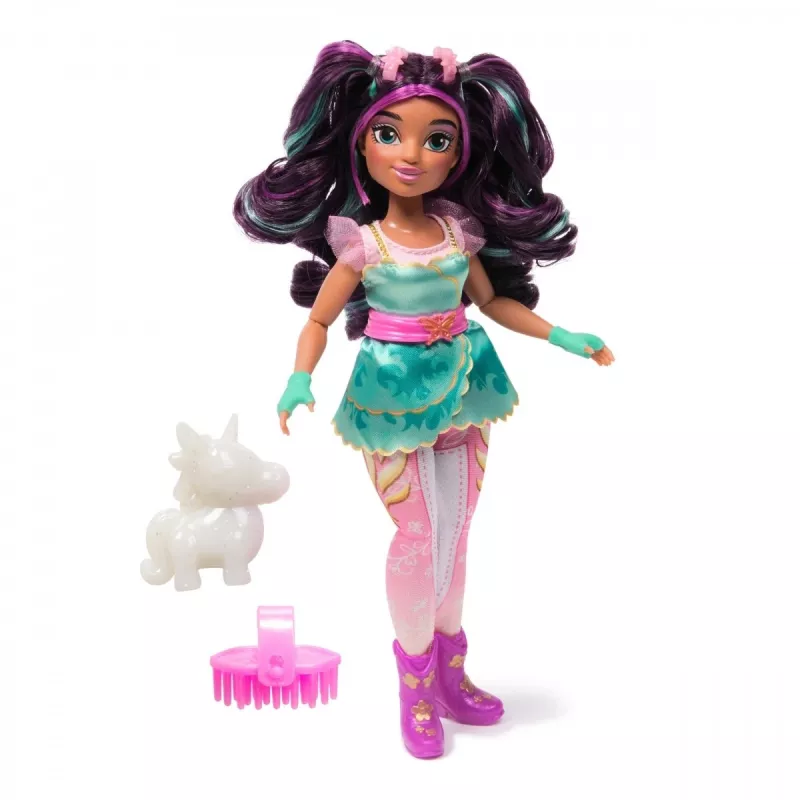 Modepuppe Spinmaster Unicorn Academy Ava Modell 6072649 – Modepuppe mit thematischem Outfit und Zubehör