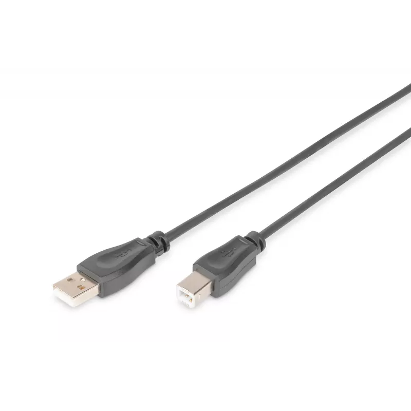 Digitus ASSMANN - USB-Kabel - USB Typ A, 4-polig (M) - USB Typ B, 4-polig (M) - 50 cm (USB/USB 2.0) - Schwarz (AK-300105-005-S)