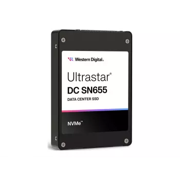 Interne U.3 SSD Western Digital Ultrastar DC SN655 15,36 TB (PCIe 4.0, NVMe 1.4b, 6800/3700 MB/s)