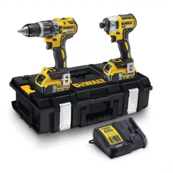 Dewalt System-Akku 18 Volt 18 Volt Combo-Kit: DCD796, DCF887, 2