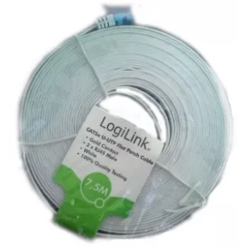 Netzwerkkabel LogiLink CAT5e UTP RJ-45 15m Weiß