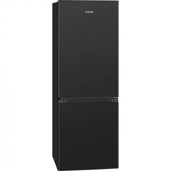 Freistehender Kühlschrank BOMANN KG 320.2, 165 l Gesamtvolumen (Kühlteil 122 l, Gefrierteil 43 l), Schwarz, Energieklasse E, 143 cm