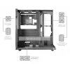 PC Midi Tower Gehäuse TACENS Mars Gaming MC-INFINIOLITE, Schwarz, Temperglas, unterstützt ATX/Micro-ATX/Mini-ITX, 120 mm Lüfter