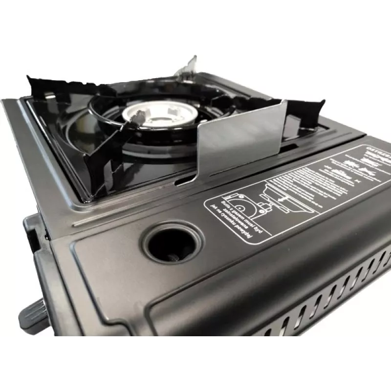 ELICO BDZ-155B Tragbarer Camping-Gasherd für 2,2 kW Kartuschen, Piezozündung.