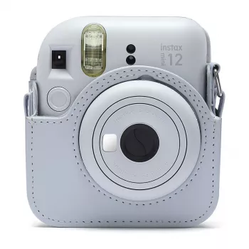 Kompakttasche Fujifilm 4177081 Weiß für Instax Mini 12 mit Schultergurt