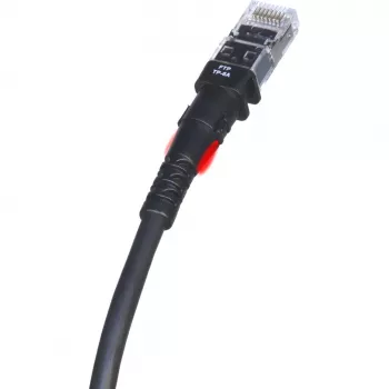 Netzwerkkabel PatchSee TP-6A-F/5 Schwarz 1,5m Cat6a F/FTP