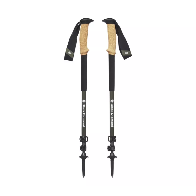 Schwarz Diamond Alpine Carbon Cork Trekkingstock Unisex Teleskop