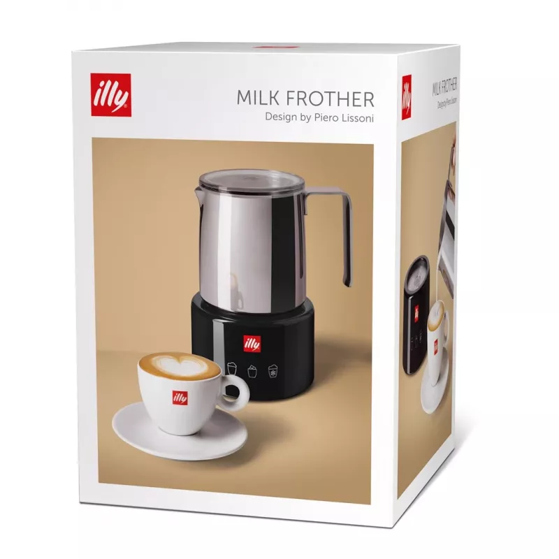 Milchaufschäumer/-wärmer Illy 23760 Schwarz Edelstahl 250ml