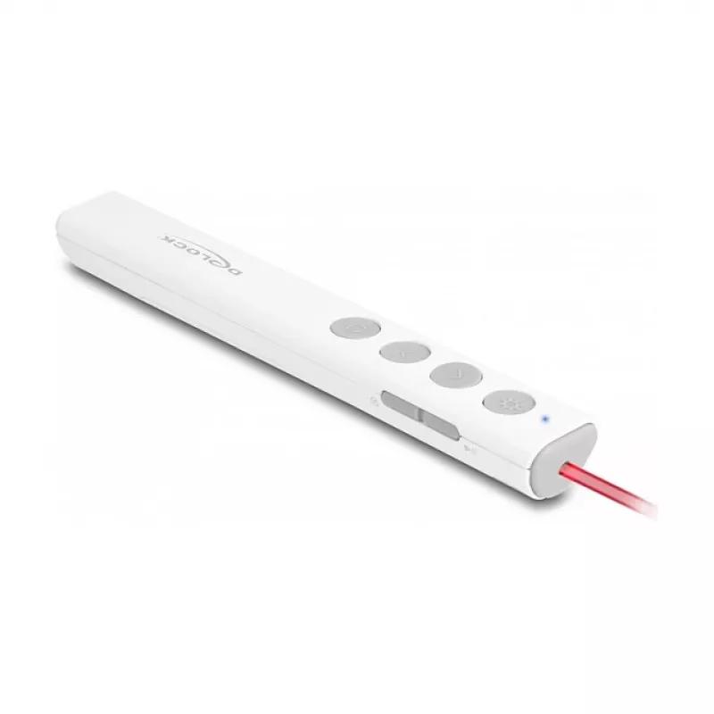 DeLOCK USB-Laser-Presenter, weiß, kabellos, USB-RF-Nano-Empfänger