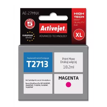 Activejet AE-27MNX Tinte (Ersatz für Epson 27XL T2713; Supreme; 18 ml; Magenta)