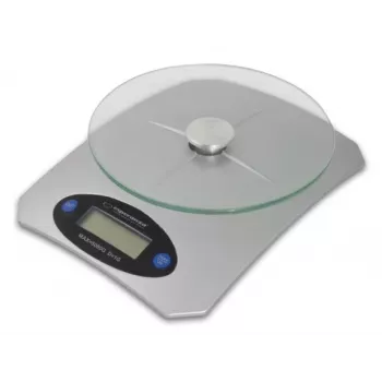 Elektronische Küchenwaage ESPERANZA Avocado Grau — 5 kg Kapazität, Bambusplattform, Einheiten g/lb/oz