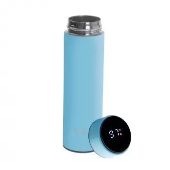 Isolierflasche Adler AD 4506BL - Thermoskanne mit LED-Temperaturanzeige, blau