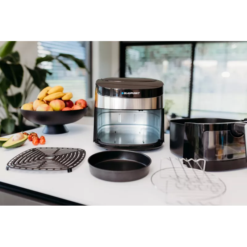 Fritteuse Blaupunkt AFD722 7,2 L, 1800 W, 40–200 °C, Touch-LED, Aluminium, weiß