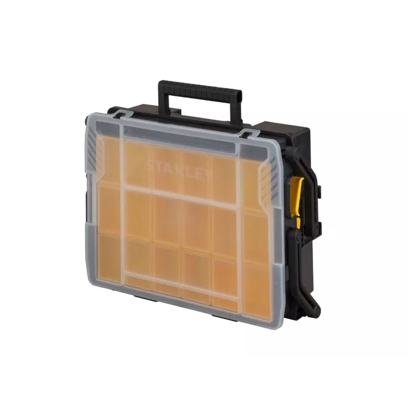 Kleinteilemagazin Stanley Sortmaster Multilevel Organizer Schwarz Transparent 400x420x315 mm
