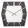 NeXtime Wanduhr 8128zw Hexagon, 43x43 cm, Weiß