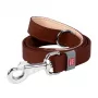 WAUDOG Hundeleine aus Naturleder, 14 mm breit, 122 cm lang, braun