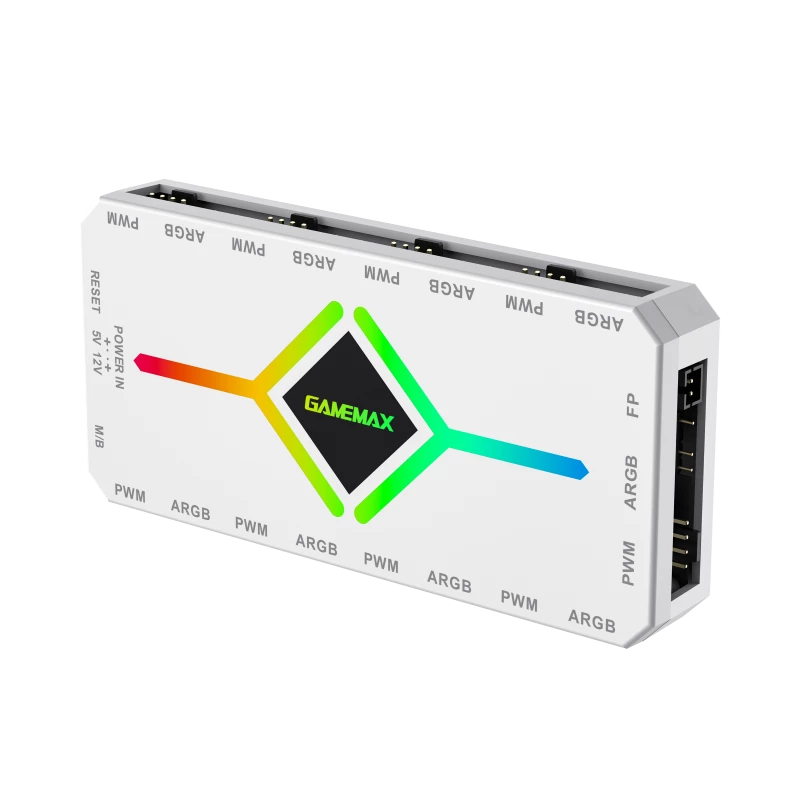 Gamemax | Fernbedienung | V4.0 ARGB PWM HUB BK | Weiß | Gamemax