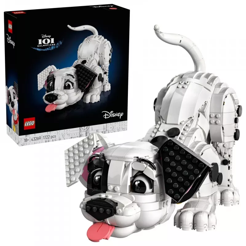 LEGO Disney 43269 101 Dalmatiner Welpe sammelbares Bauset — 1722 Teile, 220 mm Höhe, für 18+