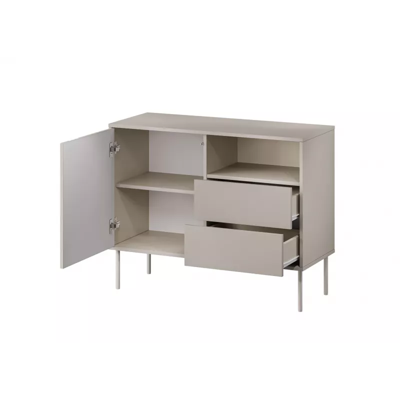 Cama 1D2S TRESSE Kommode 100x40x75 Kaschmir matt