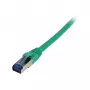 Patchkabel RJ45 – CAT6A 500 MHz – 0,25 m – grün – S-STP(S/FTP) – TPE/LSZH(Superflex) – AWG26 – Syner