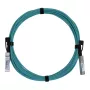 Glasfaser-/AOC-Kabel UBIQUITI UACC-AOC-SFP10-5M SFP+ zu SFP+, 10 Gbit/s, 5 m, 850 nm, PVC-Mantel, Aquamarin