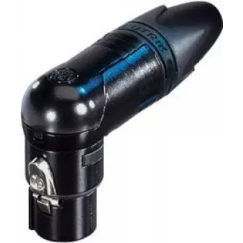 NEUTRIK XLR-Buchse, abgewinkelt Polzahl: 4 Schwarz NC4FRX-B 1 Stück (NC4FRX-B)