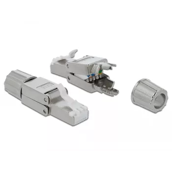 Drahtverbinder DeLOCK 86476 RJ-45 Grau