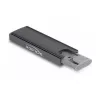 SSD-Gehäuse DeLOCK Externes USB Type-C Combo-Gehäuse für M.2 NVMe PCIe oder SATA SSD werkzeugfrei