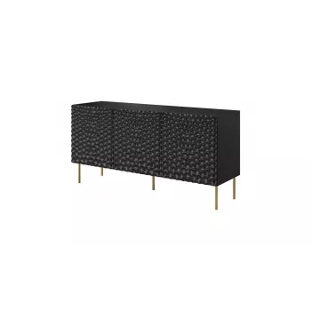 Kommodenschrank cama meble HOLE 152x42,5x74,5 cm mattschwarz, Spanplatte, 16 mm Rahmen