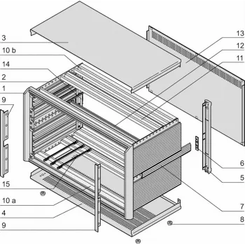 SCHROFF KomplettGehäuse, EMV-geschirmt - PROPAC PRO Gehäuse.3HE 84TE 266T (24576109)